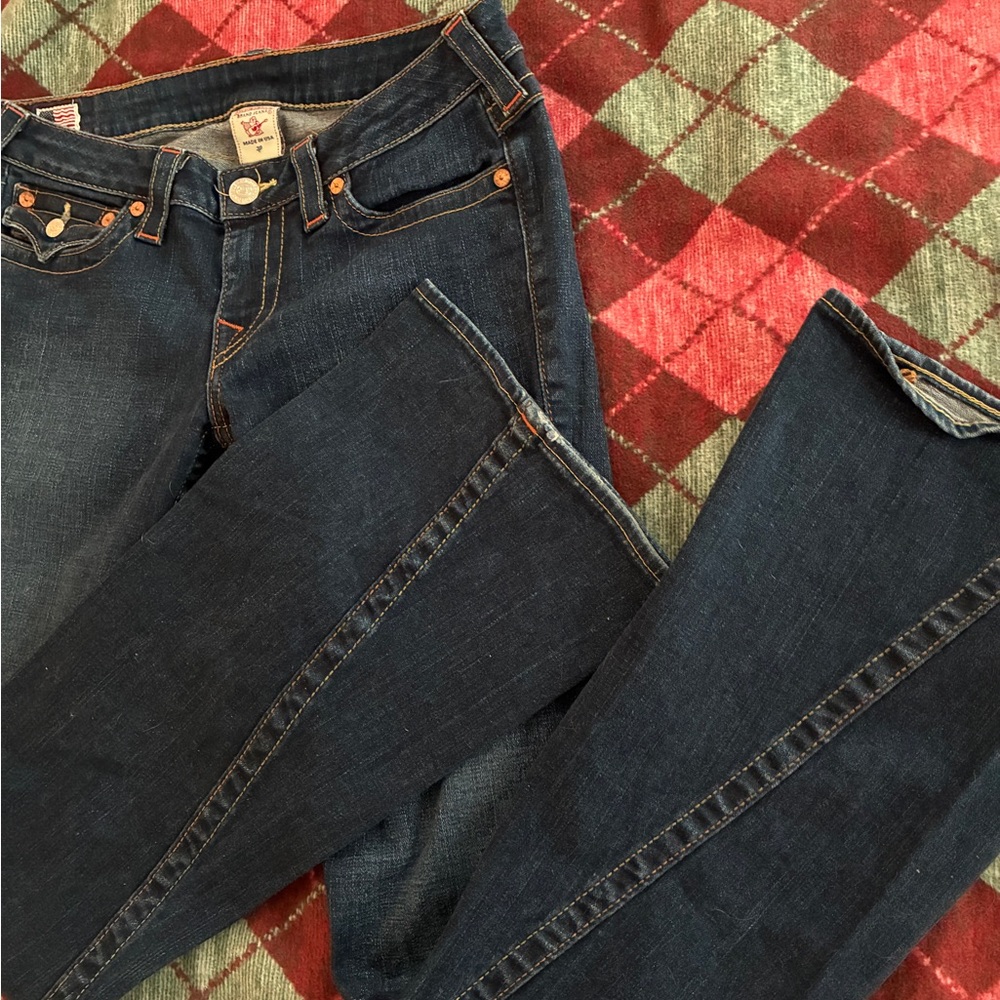 True Religion Dark Blue Boot Cut Jeans - Picture 3 of 3